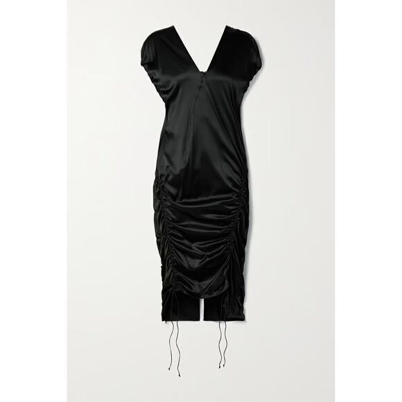 New. Helmut Lang black midi dress. Size 2. Retail $637 - Picture 4 of 9